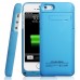 Portable 2200mAh External Battery Charger Case Power for iPhone 5 5S, Sky blue